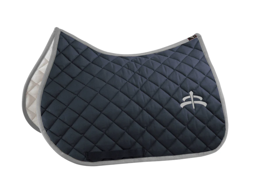 Makebe wadded saddle pad with logo